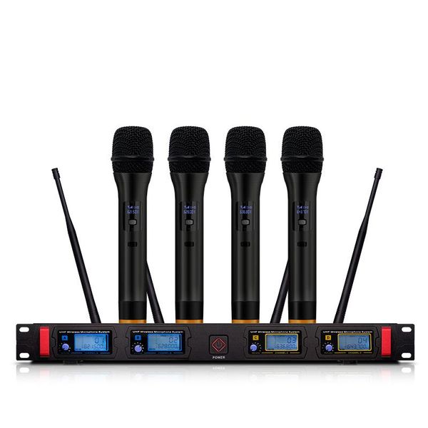 wireless microphone system dynamic display metal 4-channel handheld microphone for conference teaching stage
wireless microphone system dynamic display metal 4-channel handheld microphone for conference teaching stage