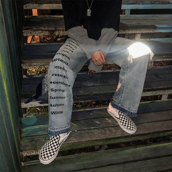 women's pants & capris women man high streetwear fashion loose straight hip hop punk tracksuit pant harajuku patchwork reflective denim, Black;white
women's pants & capris women man high streetwear fashion loose straight hip hop punk tracksuit pant harajuku patchwork reflective denim, Black;white
