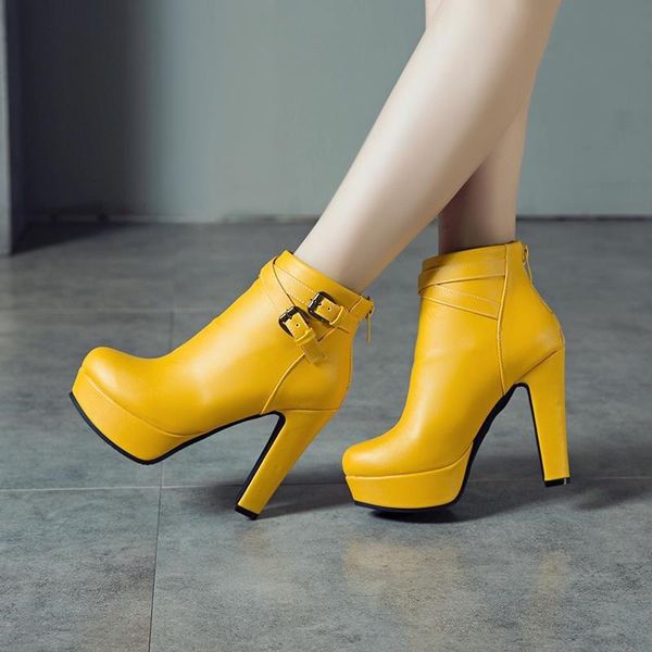boots autumn 2021 women's round head waterproof platform leather side zipper high heels shoes, Black
boots autumn 2021 women's round head waterproof platform leather side zipper high heels shoes, Black