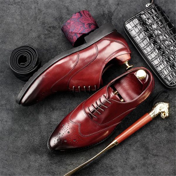 dress shoes genuine cow leather brogue wedding mens casual carving flats vintage handmade oxford for men black red
dress shoes genuine cow leather brogue wedding mens casual carving flats vintage handmade oxford for men black red