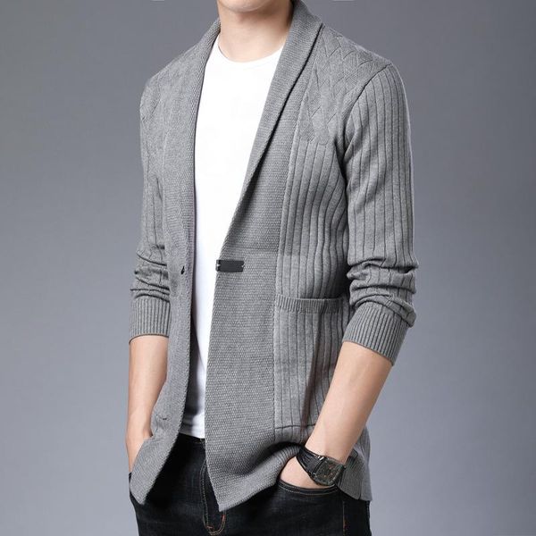 men's sweaters 2021 spring autumn knitted cardigan sweater coat men casual fashion personality striped mens clothes, White;black
men's sweaters 2021 spring autumn knitted cardigan sweater coat men casual fashion personality striped mens clothes, White;black