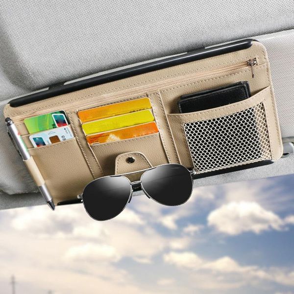car organizer sun visor auto sunshade storage bag pu leather card sunglasses pen tool cash holder interior accessories
car organizer sun visor auto sunshade storage bag pu leather card sunglasses pen tool cash holder interior accessories
