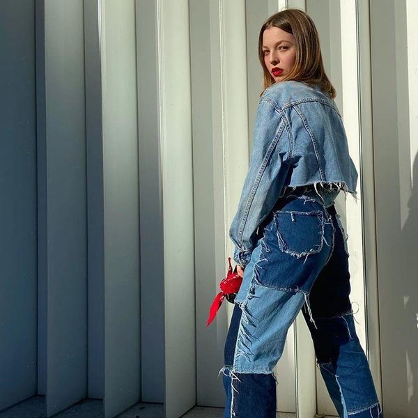 2020 fashion denim wide leg pants jeans women high waist colorblock straight long pant trousers female fall winter streetwear, Blue
2020 fashion denim wide leg pants jeans women high waist colorblock straight long pant trousers female fall winter streetwear, Blue