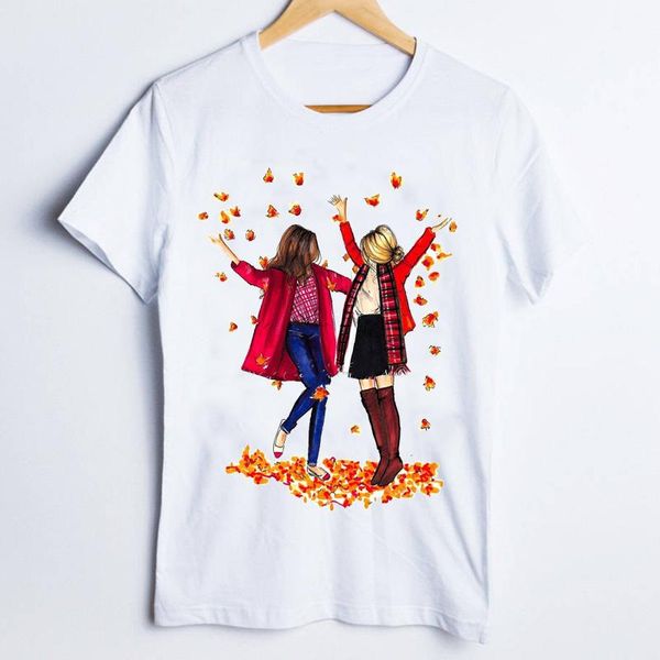 women's t-shirt fixsys friends sisters 90s cartoon ladies clothes tees for women print graphic lady clothing female t shirt womens, White
women's t-shirt fixsys friends sisters 90s cartoon ladies clothes tees for women print graphic lady clothing female t shirt womens, White