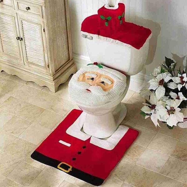3 in 1 christmas toilet cover set water tank tissue cover floor mat santa calus towel xmas atmosphere decoration supplies
3 in 1 christmas toilet cover set water tank tissue cover floor mat santa calus towel xmas atmosphere decoration supplies