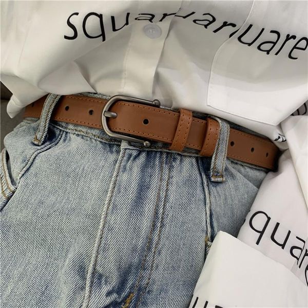 belts women's belt buckle black korean retro style student thin trousers simple and versatile bf wind, Black;brown
belts women's belt buckle black korean retro style student thin trousers simple and versatile bf wind, Black;brown