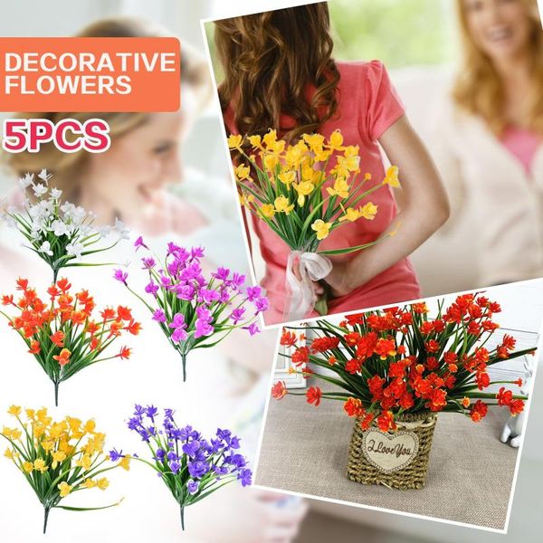 decorative flowers & wreaths 5pcs artificial flower latex real bridal wedding bouquet home decoration multicolor vases
decorative flowers & wreaths 5pcs artificial flower latex real bridal wedding bouquet home decoration multicolor vases