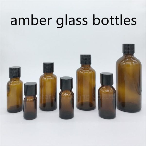 storage bottles & jars 5ml 10ml 15ml 20ml 30ml 50ml 100ml amber glass bottle, vials essential oil bottle with black cap perfume 200pcs
storage bottles & jars 5ml 10ml 15ml 20ml 30ml 50ml 100ml amber glass bottle, vials essential oil bottle with black cap perfume 200pcs