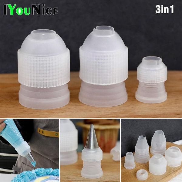 baking & pastry tools 3pcs/set decorating mouth converter adapter tips plastic connector nozzle sets cake bakeware
baking & pastry tools 3pcs/set decorating mouth converter adapter tips plastic connector nozzle sets cake bakeware