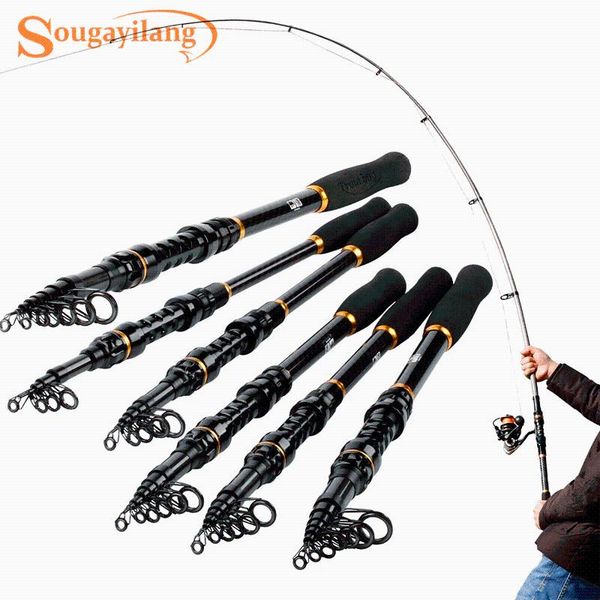 sougayilang fishing rod 1.8-3.6m superhard power hand fishing pole carbon fiber sea spinning float tackle 
sougayilang fishing rod 1.8-3.6m superhard power hand fishing pole carbon fiber sea spinning float tackle