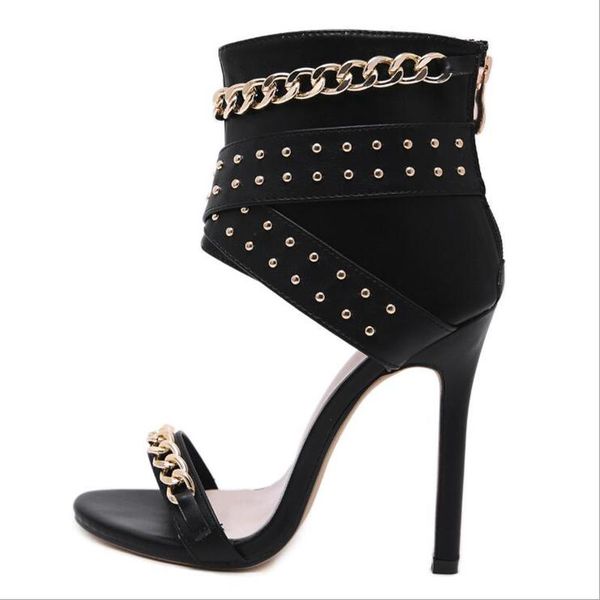 sandals 2021 summer rivet metal decoration women high heel cover fashion party gladiator ladies shoes black size 35-40
sandals 2021 summer rivet metal decoration women high heel cover fashion party gladiator ladies shoes black size 35-40