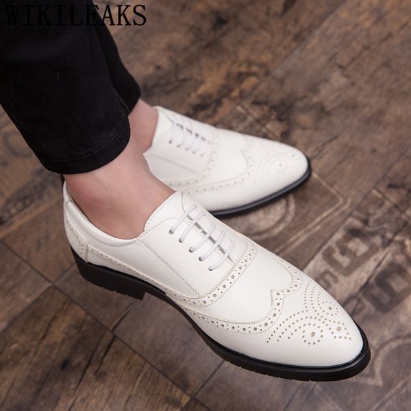 white wedding shoes for men italian brand brogue shoes men formal brown dress coiffeur designer shoes men elegant buty meskie, Black
white wedding shoes for men italian brand brogue shoes men formal brown dress coiffeur designer shoes men elegant buty meskie, Black