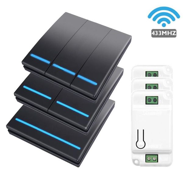 smart home control 1/2/3 gang 433mhz wall wireless switches light remote ac85-240 kit receiver button ceiling lamp panel
smart home control 1/2/3 gang 433mhz wall wireless switches light remote ac85-240 kit receiver button ceiling lamp panel