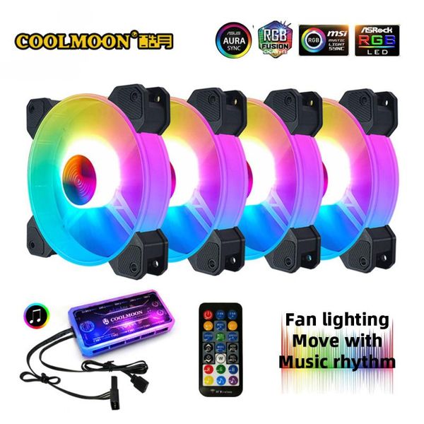 fans & coolings coolmoon 120mm rgb fan 5v music rhythm a-rgb chassis quiet aura sync kit musical control water cooler custom for mod 12cm
fans & coolings coolmoon 120mm rgb fan 5v music rhythm a-rgb chassis quiet aura sync kit musical control water cooler custom for mod 12cm