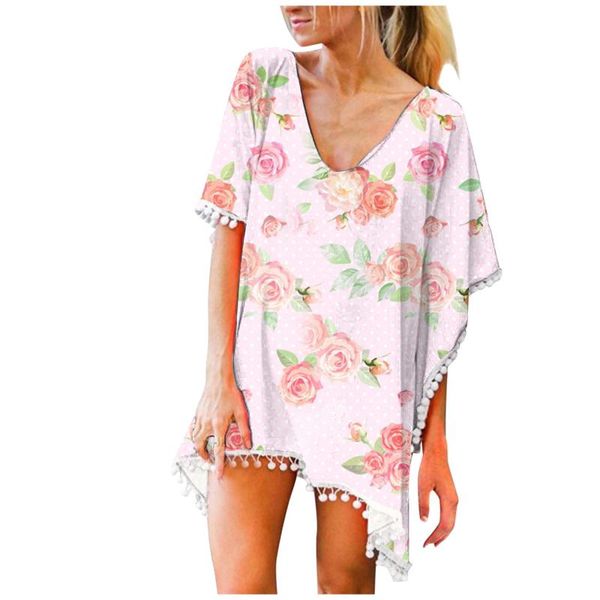 women's swimwear women rose print cardigan trim kaftan chiffon tassels swimdress summer beach loose bikini cover up stroje kompielowe, White;black
women's swimwear women rose print cardigan trim kaftan chiffon tassels swimdress summer beach loose bikini cover up stroje kompielowe, White;black