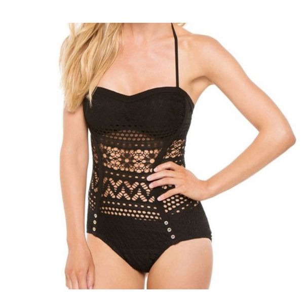 women one piece swimsuits summer beach lace hook black white bikinis romper backless swimwear
women one piece swimsuits summer beach lace hook black white bikinis romper backless swimwear
