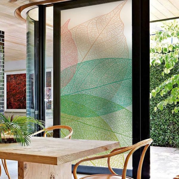custom stained window films color leaf pattern decorative film bathroom sliding door glass stickers static self adhesive decals
custom stained window films color leaf pattern decorative film bathroom sliding door glass stickers static self adhesive decals