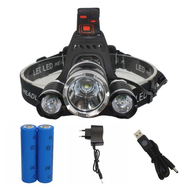 t6 +2 xpe rechargeable headlamp led headlight head lighting lantern fishing hunting light +18650 battery+ usb charger
t6 +2 xpe rechargeable headlamp led headlight head lighting lantern fishing hunting light +18650 battery+ usb charger