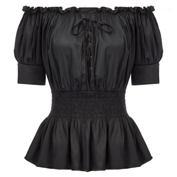 women lolita blouse medieval 1/2 sleeve off shoulder straight neck smocked waist shirt summer club party steampunk shirts women's blou, White
women lolita blouse medieval 1/2 sleeve off shoulder straight neck smocked waist shirt summer club party steampunk shirts women's blou, White