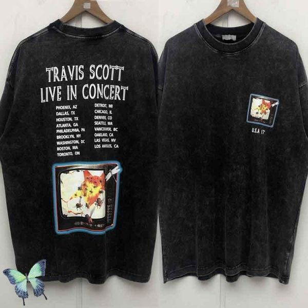 men's t-shirts travis scot shirt live in concert women men quality do old tv vintage cactus jack t-shirt, White;black
men's t-shirts travis scot shirt live in concert women men quality do old tv vintage cactus jack t-shirt, White;black