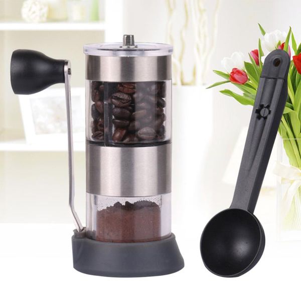 manual coffee grinders mini portable hand-crank bean spice hand grinder mill kitchen tool with spoon
manual coffee grinders mini portable hand-crank bean spice hand grinder mill kitchen tool with spoon