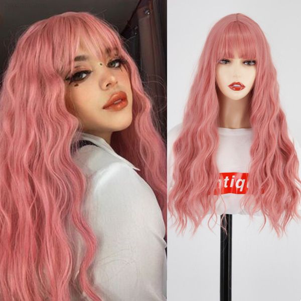 long mix pink womens with bangs heat ristant synthetic kinky curly orange gold wigs for women african american, Black
long mix pink womens with bangs heat ristant synthetic kinky curly orange gold wigs for women african american, Black