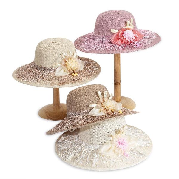 wide brim hats women summer travel sunscreen foldable straw sun hat imitation raffia tassel flower breathable refreshing cap r59, Blue;gray
wide brim hats women summer travel sunscreen foldable straw sun hat imitation raffia tassel flower breathable refreshing cap r59, Blue;gray