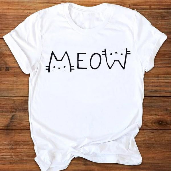 women's t-shirt women graphic cat letter funny clothing cute 90s ladies printing print clothes lady tees female t shirt womens, White
women's t-shirt women graphic cat letter funny clothing cute 90s ladies printing print clothes lady tees female t shirt womens, White