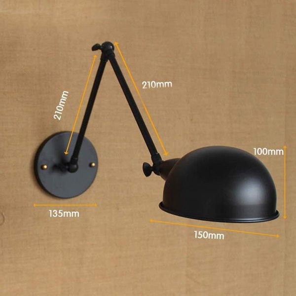 wall lamp americon country loft style e27 light with long arm adjustable for bar workroom bathroom home lighting sconce
wall lamp americon country loft style e27 light with long arm adjustable for bar workroom bathroom home lighting sconce