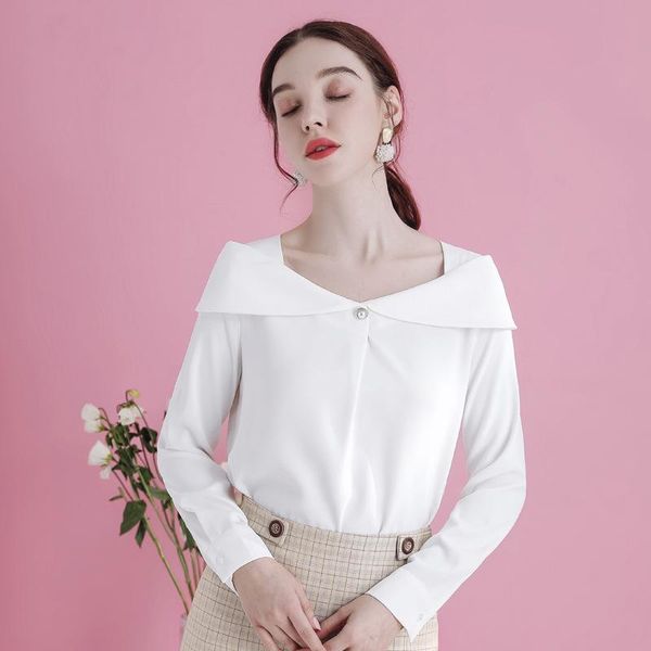women's blouses & shirts woven shirt women blusas elegante spring autumn long sleeve off shoulder mujer de moda, White
women's blouses & shirts woven shirt women blusas elegante spring autumn long sleeve off shoulder mujer de moda, White