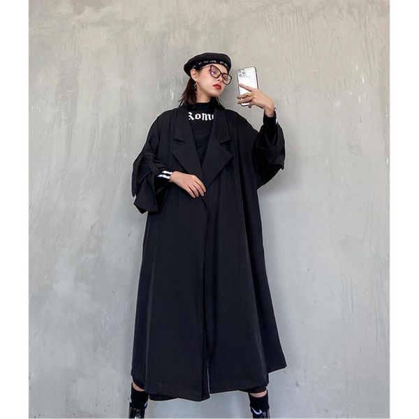 women's trench coats coat for women solid long casual autumn loose clothes raincoats korean, Tan;black
women's trench coats coat for women solid long casual autumn loose clothes raincoats korean, Tan;black