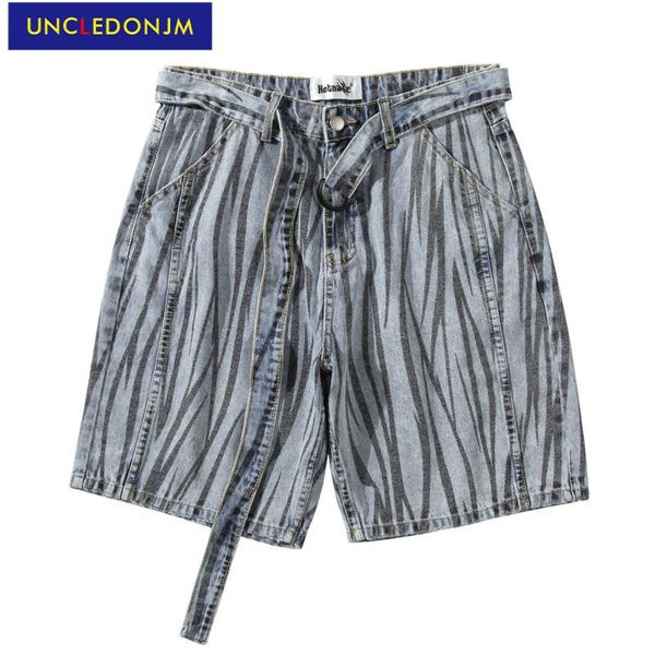 men's jeans uncledonjm zebra distressed denim shorts for men hip hop clothing high street knee length t8191, Blue
men's jeans uncledonjm zebra distressed denim shorts for men hip hop clothing high street knee length t8191, Blue