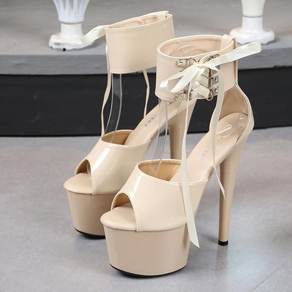 dress shoes super high heel sandals 17cm design model thick-soled women stilettos large size, Black
dress shoes super high heel sandals 17cm design model thick-soled women stilettos large size, Black