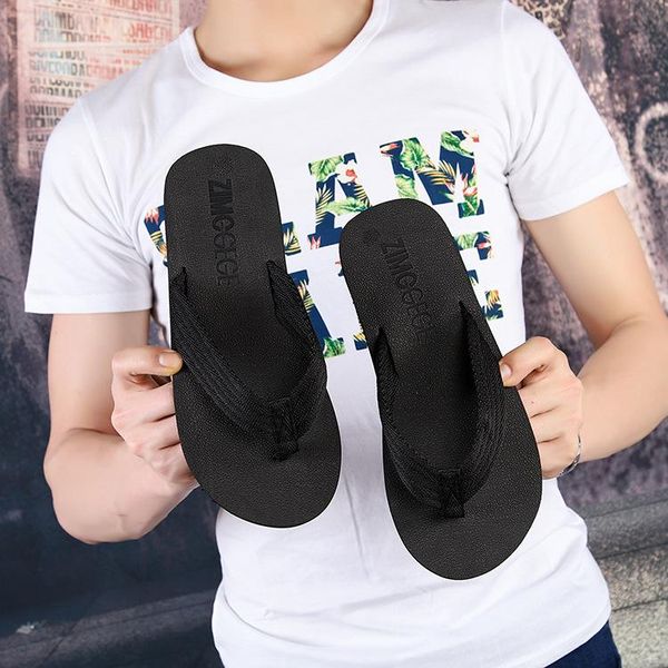 summer women's slippers fashion beach shoes flip toe anti slip manufacturers shoes, Black