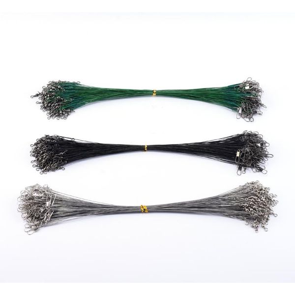 braid line toio 20pcs anti bite steel fishing wire leader with swivel accessory lead core leash 15cm-50cm
braid line toio 20pcs anti bite steel fishing wire leader with swivel accessory lead core leash 15cm-50cm