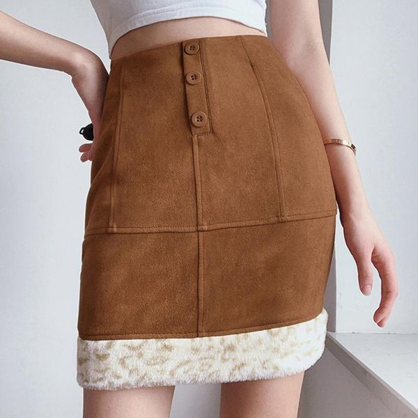 skirts ladies solid color retro zipper high waist stitching contrast furry skirt casual short 2021, Black
skirts ladies solid color retro zipper high waist stitching contrast furry skirt casual short 2021, Black