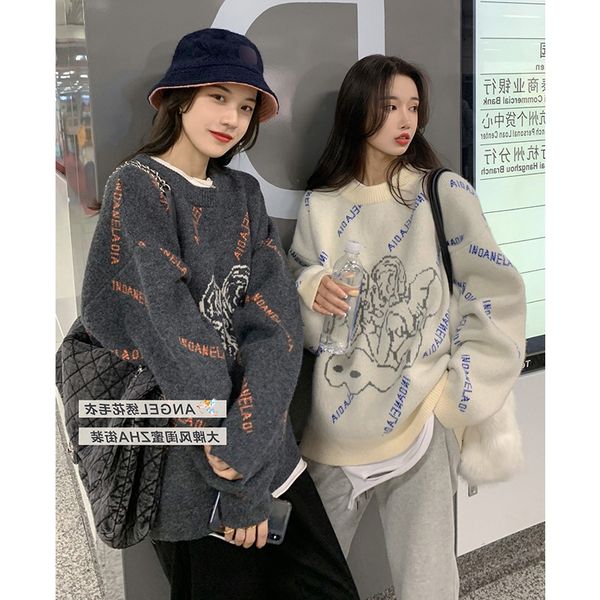 women's sweaters women loose and thin, outer wear autumn winter all-match lazy style thick long-sleeved casual tlry, White;black
women's sweaters women loose and thin, outer wear autumn winter all-match lazy style thick long-sleeved casual tlry, White;black