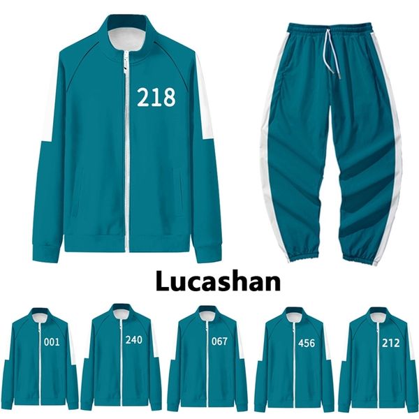 squid game costume 456 218 001 212 240 green jacket pants sweatshirt basketball uniform school uniform halloween cosplay costume
squid game costume 456 218 001 212 240 green jacket pants sweatshirt basketball uniform school uniform halloween cosplay costume