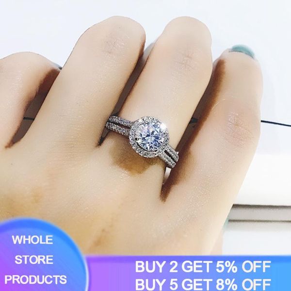 cluster rings yanhui 925 silver white 6mm zirconia diamond for women luxury pure natural z gemstone jewelry engagement ring r090, Golden;silver
cluster rings yanhui 925 silver white 6mm zirconia diamond for women luxury pure natural z gemstone jewelry engagement ring r090, Golden;silver