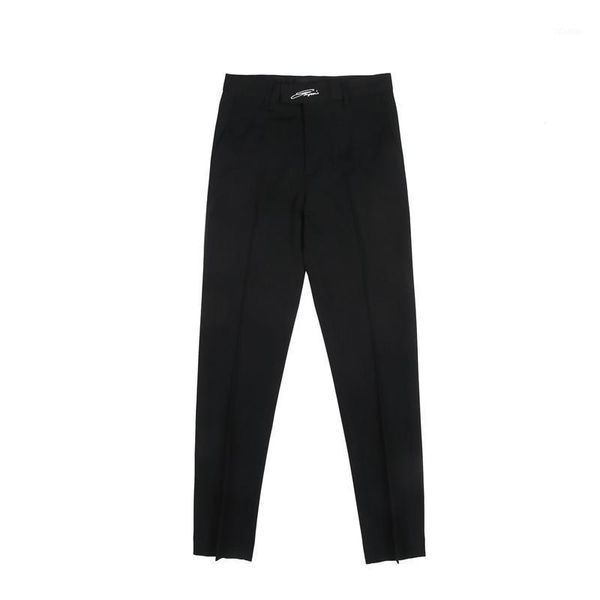 men's suits & blazers embroidered business dress pants korean style slim fit office social suit casual trousers streetwear black white, White;black
men's suits & blazers embroidered business dress pants korean style slim fit office social suit casual trousers streetwear black white, White;black
