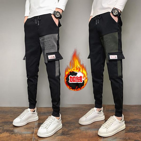 men's pants korean fashion autumn winter thick warm casual cargo men clothing simple slim fit joggers trousers hip hop streetwear 36, Black
men's pants korean fashion autumn winter thick warm casual cargo men clothing simple slim fit joggers trousers hip hop streetwear 36, Black