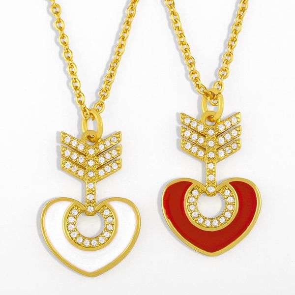pendant necklaces flola gold chain heart necklace for women crystal enamel cz cubic zirconia trendy jewelry gifts nkes06, Silver
pendant necklaces flola gold chain heart necklace for women crystal enamel cz cubic zirconia trendy jewelry gifts nkes06, Silver