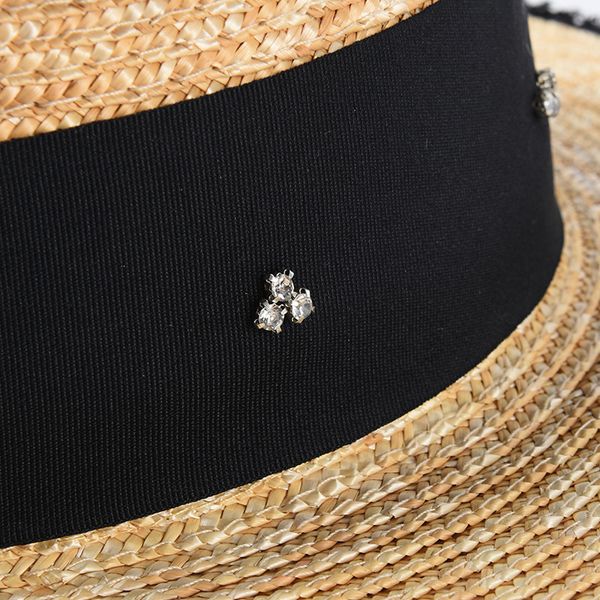 2021 new summer brim natural straw for women diamond wide ribbon sun hats flat rough edges beach hat jcbx, Blue;gray
2021 new summer brim natural straw for women diamond wide ribbon sun hats flat rough edges beach hat jcbx, Blue;gray