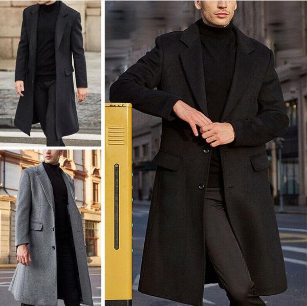 men's trench coats 2021 winter men woolen solid long sleeve jackets fleece overcoats streetwear fashion outerwear, Tan;black
men's trench coats 2021 winter men woolen solid long sleeve jackets fleece overcoats streetwear fashion outerwear, Tan;black