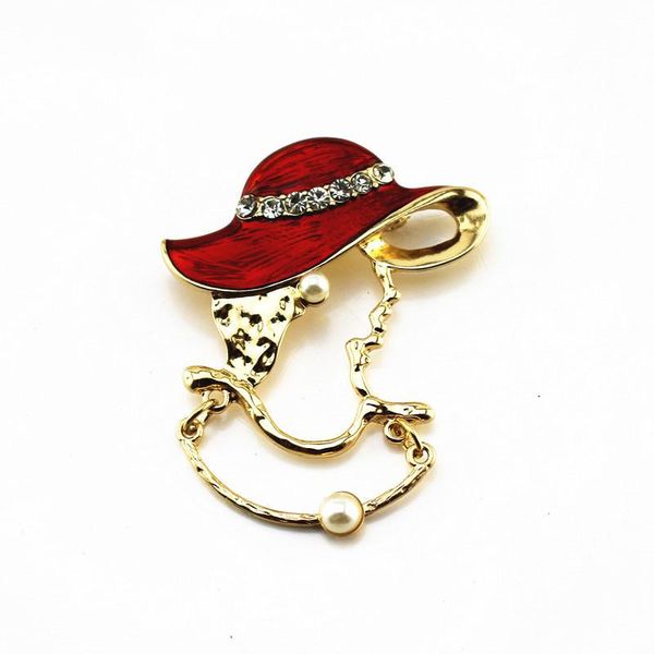 pins, brooches 2021 retro style enamel red sun hat hollow portrait fashion delicate brooch, Gray
pins, brooches 2021 retro style enamel red sun hat hollow portrait fashion delicate brooch, Gray