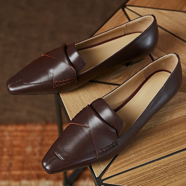 womens genuine leater kitten heel pointed toe slip-on pumps elegant ladies slim daily soft comfortable dress shoes, Black
womens genuine leater kitten heel pointed toe slip-on pumps elegant ladies slim daily soft comfortable dress shoes, Black