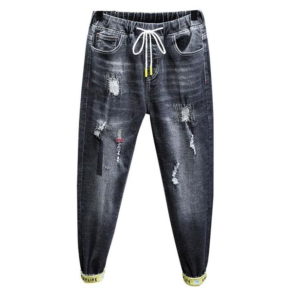 men's jeans 2021 ripped male trend spring fat loose micro-elastic patch harem pants plus size denim trousers, Blue
men's jeans 2021 ripped male trend spring fat loose micro-elastic patch harem pants plus size denim trousers, Blue