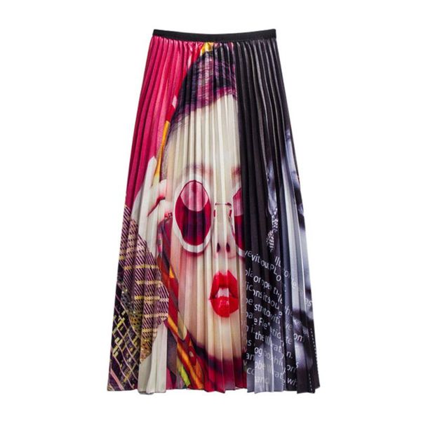 skirts tide nieuwe mode print hoge taille plooirok vrouwen zomer midi rokken womens elastische een lijn lange rok, Black
skirts tide nieuwe mode print hoge taille plooirok vrouwen zomer midi rokken womens elastische een lijn lange rok, Black