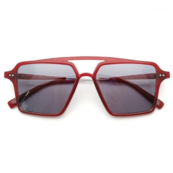 2020 rectangular red acetate with grey lens fashion vintage retro sunglasses for man1, White;black
2020 rectangular red acetate with grey lens fashion vintage retro sunglasses for man1, White;black