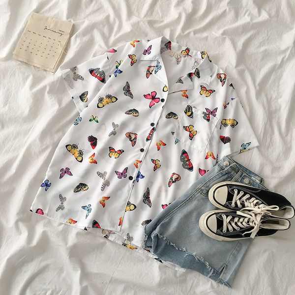women's blouses & shirts biggorange - white butterfly printed blouse, shirt, ins wild loose, korean short sleeve, summer, 2021
women's blouses & shirts biggorange - white butterfly printed blouse, shirt, ins wild loose, korean short sleeve, summer, 2021